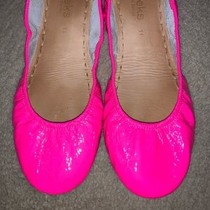 Pop Pink Tieks, size 11, this years release